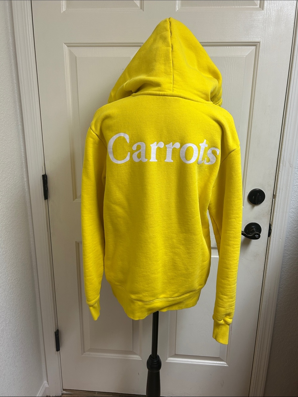 CARROTS BY ANWAR CARROTS, Medium zip up Yellow sweater with hood and pockets
